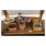7 SMALL LONGABERGER BASKETS