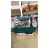 TOTE OF ASST. FABRIC SCRAPS