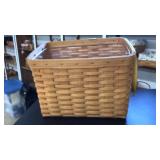 LONGABERGER NEWSPAPER BASKET WITH HANDLES