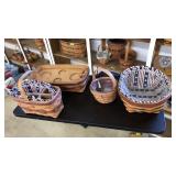 LOT OF LONGABERGER BASKETS & AMERICANA INSERTS