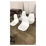 (4) PLASTIC SHELL DINING CHAIRS