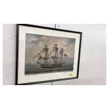 FRAMED SMALL SHIP PRINT