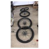 (4) MOUNTAIN BIKE TIRES: 26MM-28MM