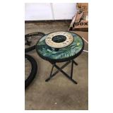 PATIO SIDE TABLE & ROLLING PLANT STAND