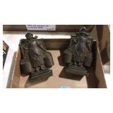 DUTCH MILKMAID CAST METAL BOOKENDS 1928