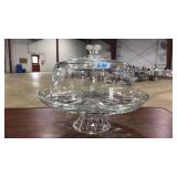 GLASS PEDESTAL CAKE DISPLAY WITH LID