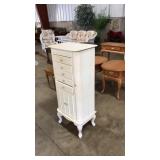 WHITE JEWELRY ARMOIRE