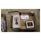 MERITORIOUS SERVICE MEDAL & ARMY SHOULDER STRAPS