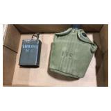 U.S ARMY 1956 CANTEEN W/COVER & OIL CAN