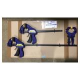 3PC IRWIN BAR CLAMPS