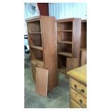 (2) WOODCRAFT BOOKSHELVES