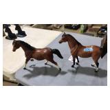 PAIR OF TOY HORSES