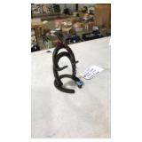 FOLK ART HORSE SHOE COWBOY