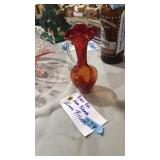 RUBY RED GLASS PITCHER