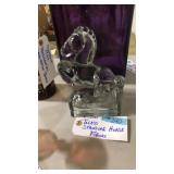 GLASS HORSE BOOK END