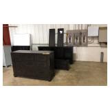 FARMHOUSE STYLE WOOD BED W/UNDERSTORAGE & DRESSER