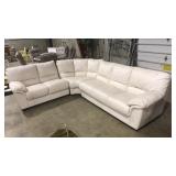 3 PC. CREAM SECTIONAL SOFA