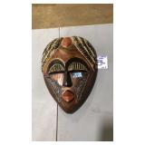 WOOD CARVED AFRICAN MASK