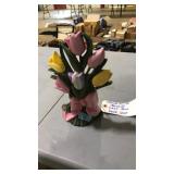 CAST IRON SPRING TUPLIP BOUQUET DOOR STOP