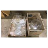 2 BOXES OF GLASSWARE