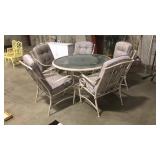 ROUND TABLE METAL PATIO DINING SET