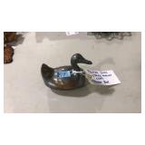 PEWTER DUCK TRINKET BOX