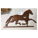 WOOD HORSE PLAQUE