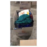 LARGE BOX OF ASST. LINENS