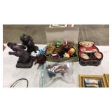 COLL OF SMALL STATUES AND ORNAMENTS