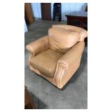 EDITIONS TAN OVERSIZED LOUNGE CHAIR