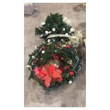 CHRISTMAS WREATHS & SMALL CHRISTMAS TREE