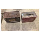 2 METAL AMMO BOXES