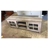 FARMHOUSE STYLE TV STAND W/STORAGE