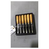 6 PC. HAND WOOD CHISEL SET
