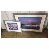 (2) WATERCOLOR SAILBOAT PRINTS