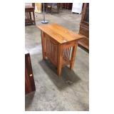 OAK MISSION STYLE END TABLE