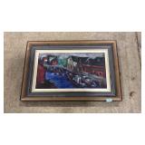 FRAMED OIL ON BOARD SHIPYARD