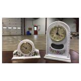 WEDGEWOOD & PS PORCELAIN DESK CLOCKS
