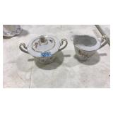 NORITAKE CREAM AND SUGAR
