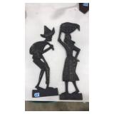 WOOD CARVED AFRICAN WALL ART