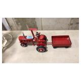 FARMALL TRACTOR W SIDE SICKLE BAR MOWER & TRAILER
