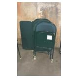 FOLDING CARD TABLE & 4 CHAIRS