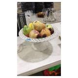 BASSANO CERAMIC PEDESTAL FRUIT CENTERPIECE, ITALY