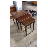 MAHOGANY NESTING TABLES BY BRANDT