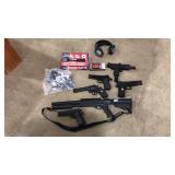AIRSOFT GUNS, TARGET, HEADPHONES