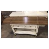 DROP LEAF SERVER W/DECORATIVE TRIM