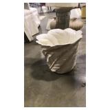 12' WHITE CERAMIC PALM PLANTER
