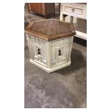 HEXAGONAL SIDE TABLE CABINET