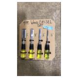 4PC. WOOD CHISEL SET