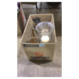LOT OF LARGE CLEAR VASES